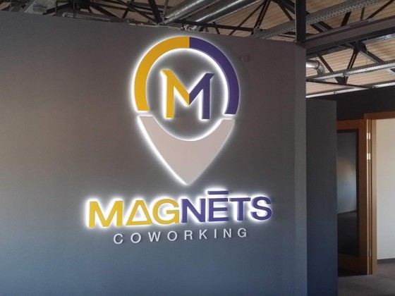 Magnets coworking wall logotypes (3)